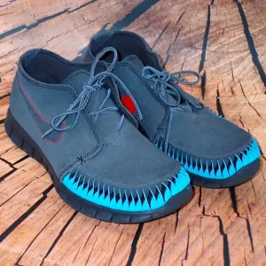 Nike N7 Free Forward Moc 2 Anthracite Moccasin Leather Shoes Sneakers