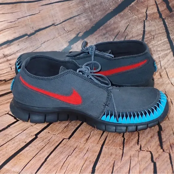Nike N7 Free Forward Moc 2 Anthracite Moccasin Leather Shoes Sneakers