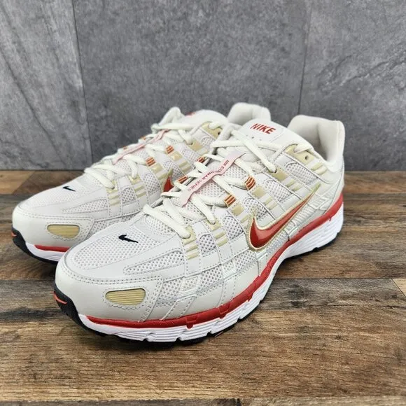 Nike P-6000 Size 10.5 Mens Phantom Dragon Red White Black Casual Shoes Sneakers