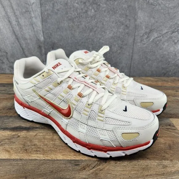 Nike P-6000 Size 10.5 Mens Phantom Dragon Red White Black Casual Shoes Sneakers
