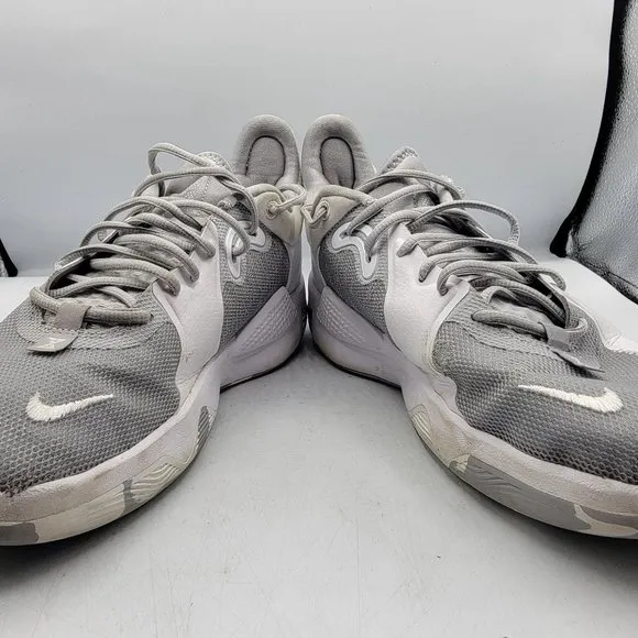 Nike PG 5 TB Paul George Men Size 10.5 Wolf Grey White Athletic Shoes DA7758-002