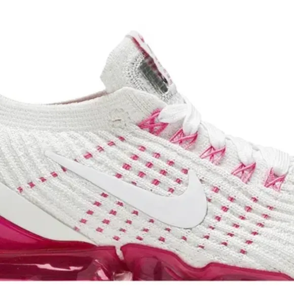 Nike Pink and White Athletic Shoes with VaporMax Sole