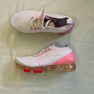 Nike Pink and White Athletic Shoes with VaporMax Sole