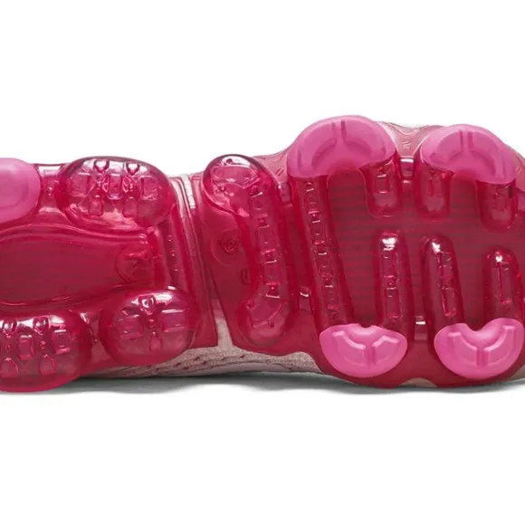 Nike Pink and White Athletic Shoes with VaporMax Sole