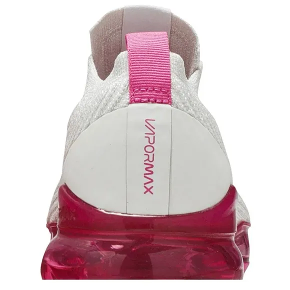 Nike Pink and White Athletic Shoes with VaporMax Sole