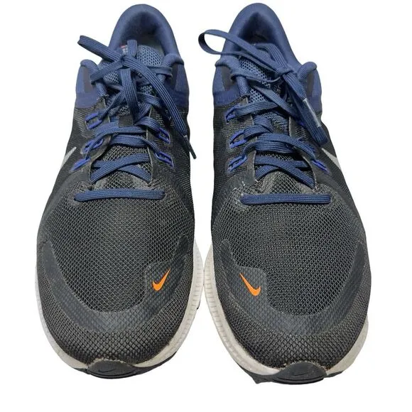 Nike Quest 4 Sneakers Shoes Mens Size 10 Black Navy White Running DA1105-004