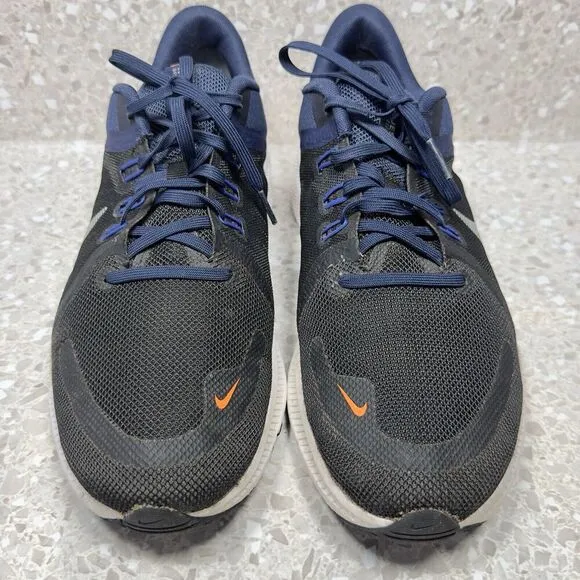 Nike Quest 4 Sneakers Shoes Mens Size 10 Black Navy White Running DA1105-004