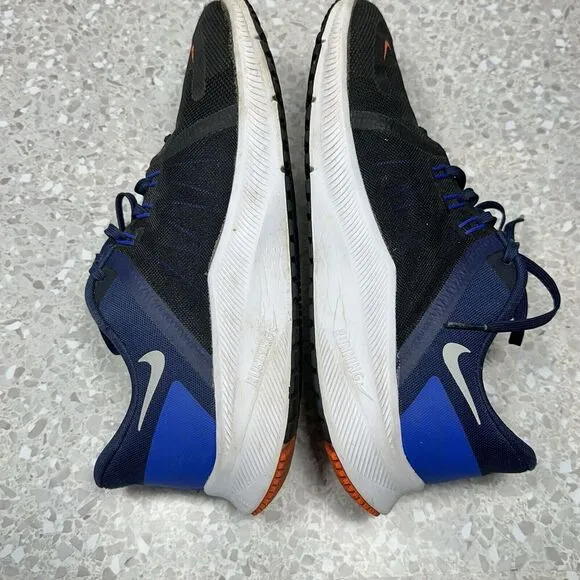 Nike Quest 4 Sneakers Shoes Mens Size 10 Black Navy White Running DA1105-004