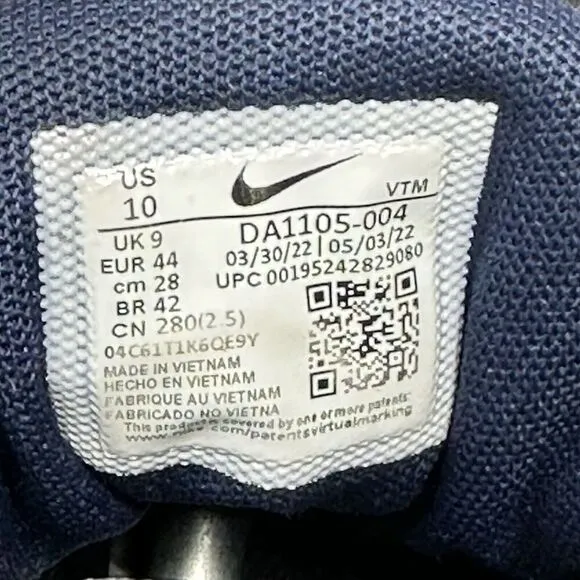 Nike Quest 4 Sneakers Shoes Mens Size 10 Black Navy White Running DA1105-004