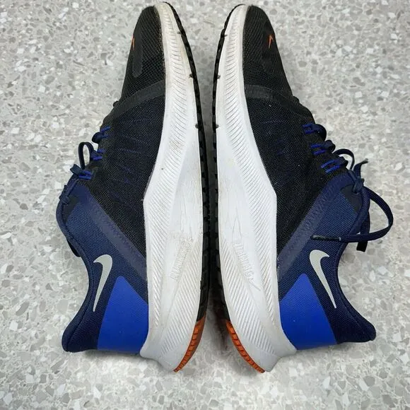 Nike Quest 4 Sneakers Shoes Mens Size 10 Black Navy White Running DA1105-004