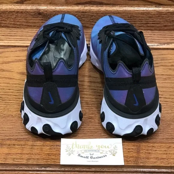 Nike React Element 55 PRM SU19 Black Laser Fuchsia Shoes