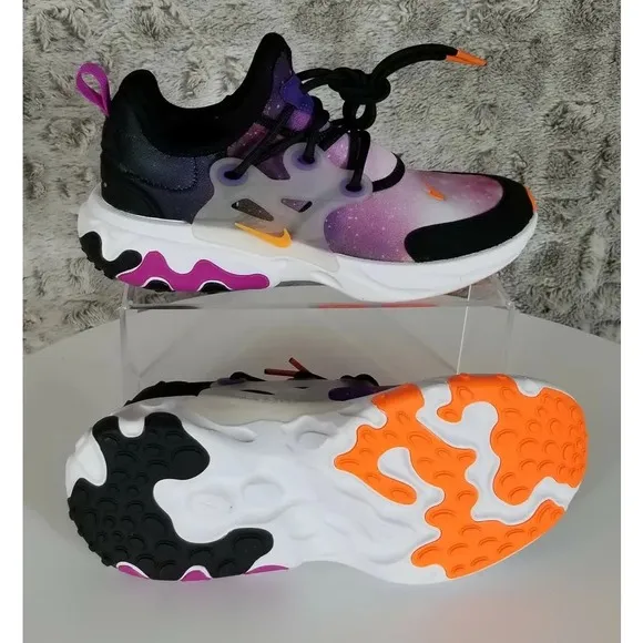 Nike React Presto Print (gs) Casual Running Shoes Big Kids Girls Ct6624-002 Sz 6