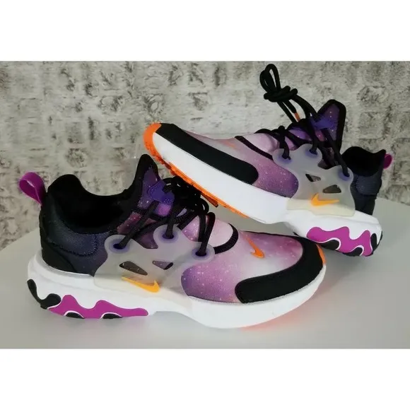 Nike React Presto Print (gs) Casual Running Shoes Big Kids Girls Ct6624-002 Sz 6