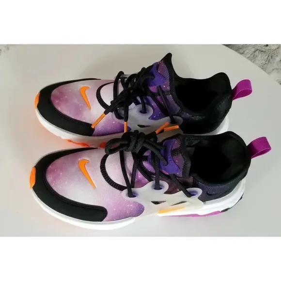 Nike React Presto Print (gs) Casual Running Shoes Big Kids Girls Ct6624-002 Sz 6