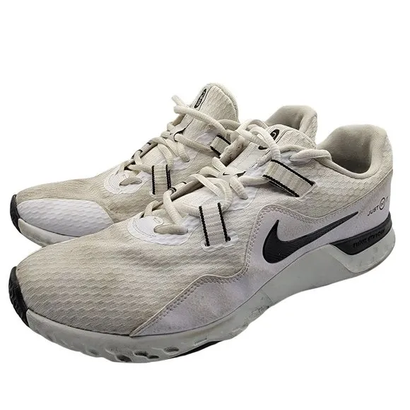 Nike Renew Retaliation TR 2 Mens 11 White Black Casual Running Shoes CK5074-100