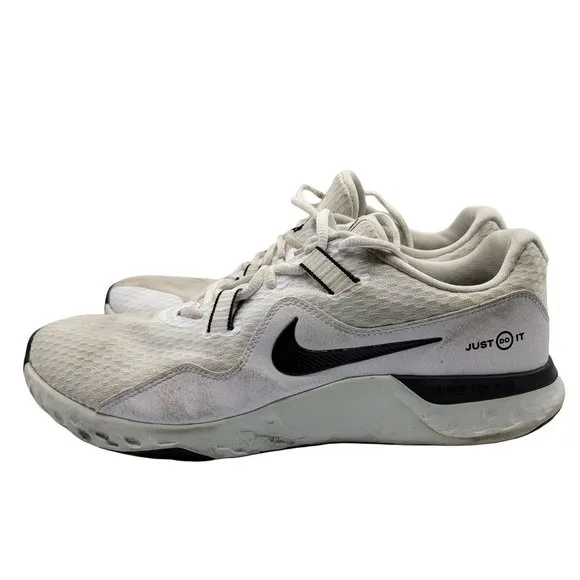 Nike Renew Retaliation TR 2 Mens 11 White Black Casual Running Shoes CK5074-100