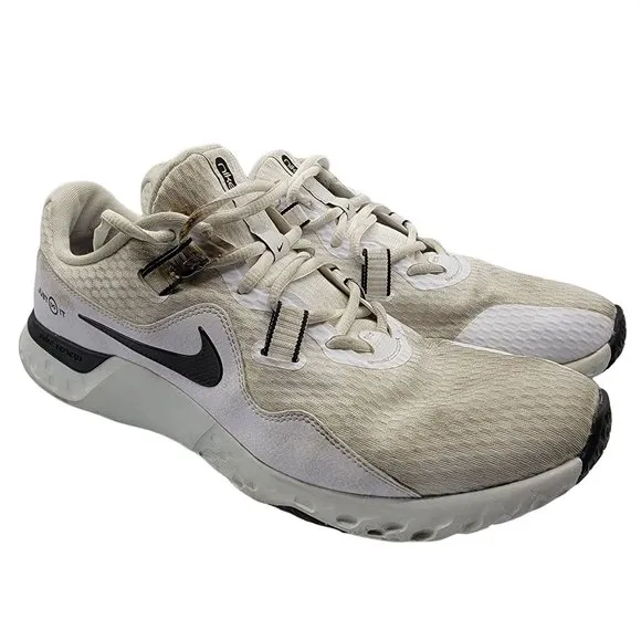 Nike Renew Retaliation TR 2 Mens 11 White Black Casual Running Shoes CK5074-100