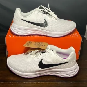 Nike REVOLUTION 6 NN Women's White Purple DC3729-106 Athletic Running Shoes