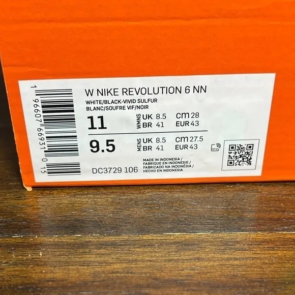 Nike REVOLUTION 6 NN Women's White Purple DC3729-106 Athletic Running Shoes
