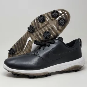 Nike Roshe G Tour Golf Leather Black Shoes Spikes AR5580-001 Mens Size Multi New