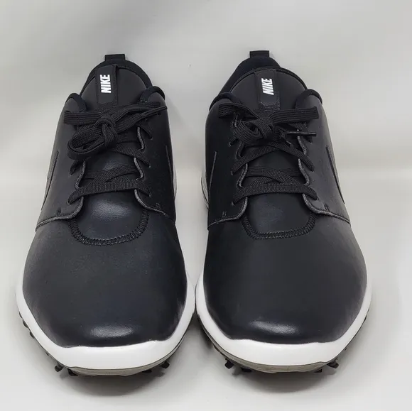 Nike Roshe G Tour Golf Leather Black Shoes Spikes AR5580-001 Mens Size Multi New