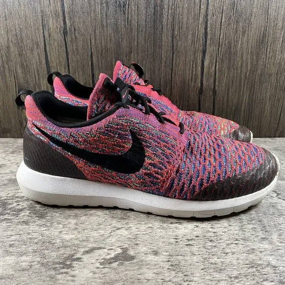 Nike Roshe Run AIR MAX NM Flyknit SE Trainer Shoes 816531-600 Crimson Men Size 9
