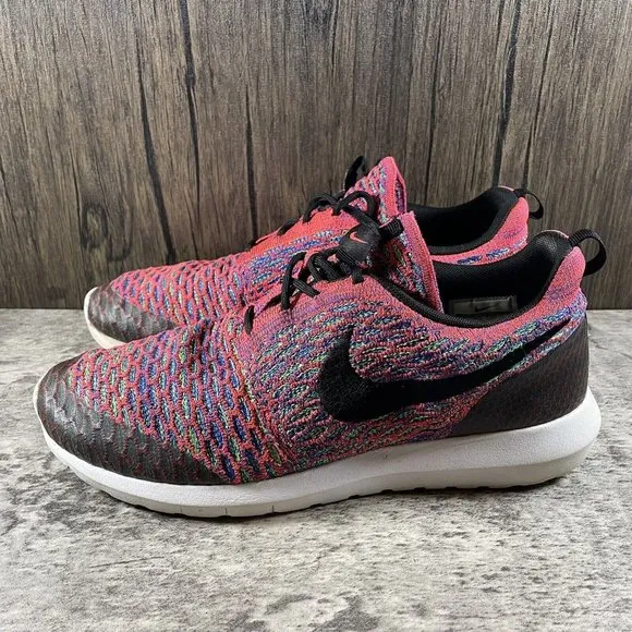 Nike Roshe Run AIR MAX NM Flyknit SE Trainer Shoes 816531-600 Crimson Men Size 9