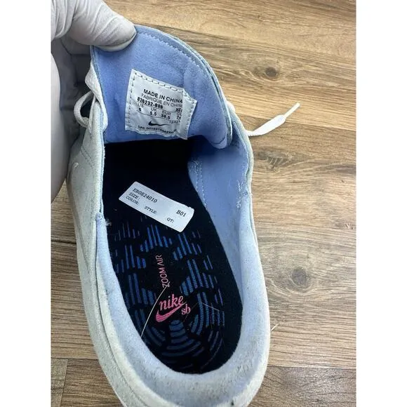 Nike SB Zoom Stefan Janoski Mens Blue Soft Suede Skate shoes Sz 6 826232…