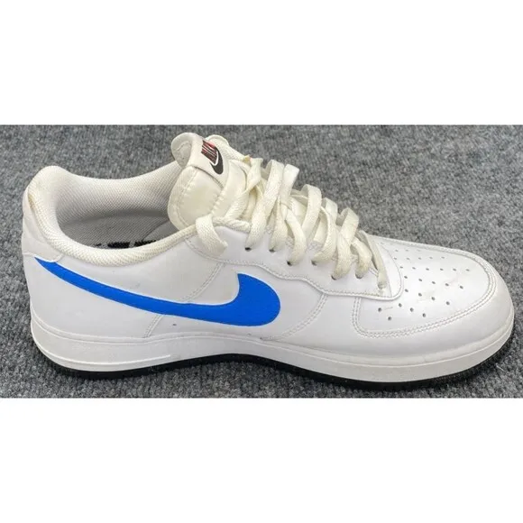 Nike Shoes Men 10.5 Air Force 1 '07 Mismatch Swooshes White Red Blue CT2816-001