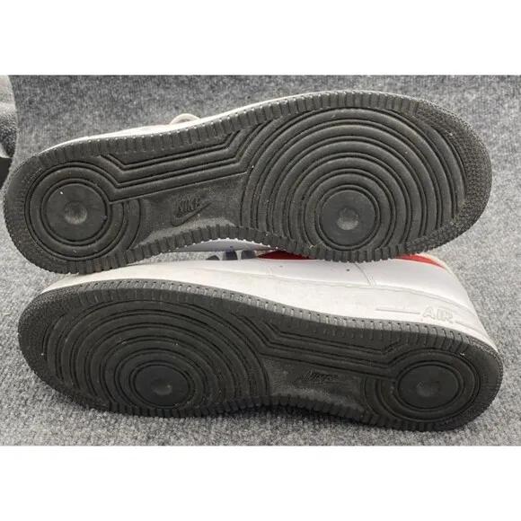 Nike Shoes Men 10.5 Air Force 1 '07 Mismatch Swooshes White Red Blue CT2816-001