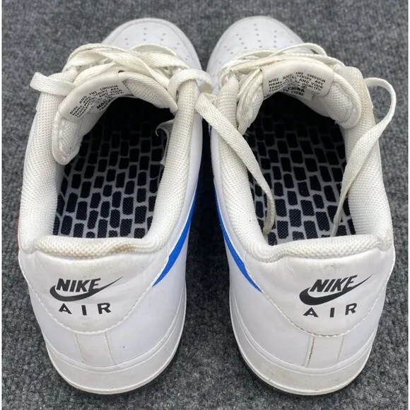 Nike Shoes Men 10.5 Air Force 1 '07 Mismatch Swooshes White Red Blue CT2816-001