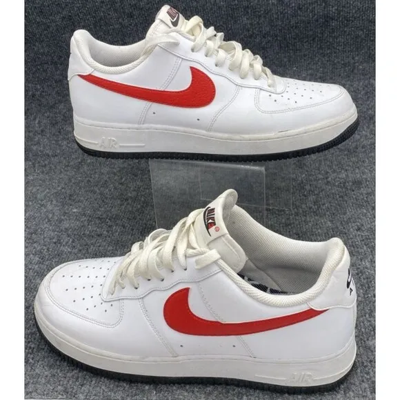 Nike Shoes Men 10.5 Air Force 1 '07 Mismatch Swooshes White Red Blue CT2816-001