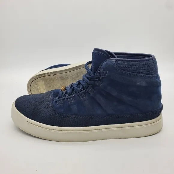 Nike Shoes Men 9.5 Air Jordan Westbrook 0 Mid Suede Sneakers 768934-405 Navy