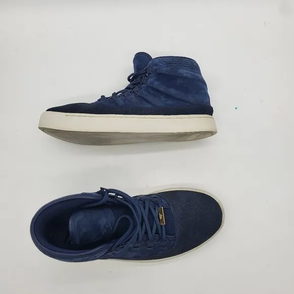 Nike Shoes Men 9.5 Air Jordan Westbrook 0 Mid Suede Sneakers 768934-405 Navy