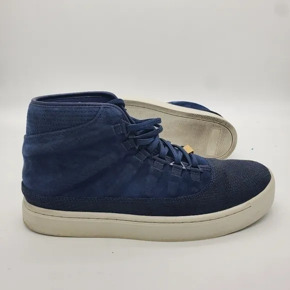 Nike Shoes Men 9.5 Air Jordan Westbrook 0 Mid Suede Sneakers 768934-405 Navy