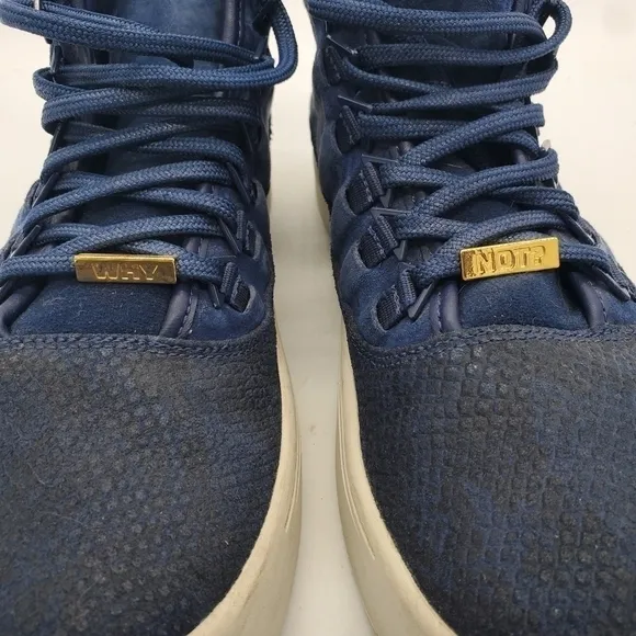 Nike Shoes Men 9.5 Air Jordan Westbrook 0 Mid Suede Sneakers 768934-405 Navy