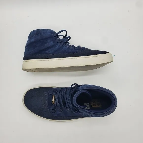 Nike Shoes Men 9.5 Air Jordan Westbrook 0 Mid Suede Sneakers 768934-405 Navy