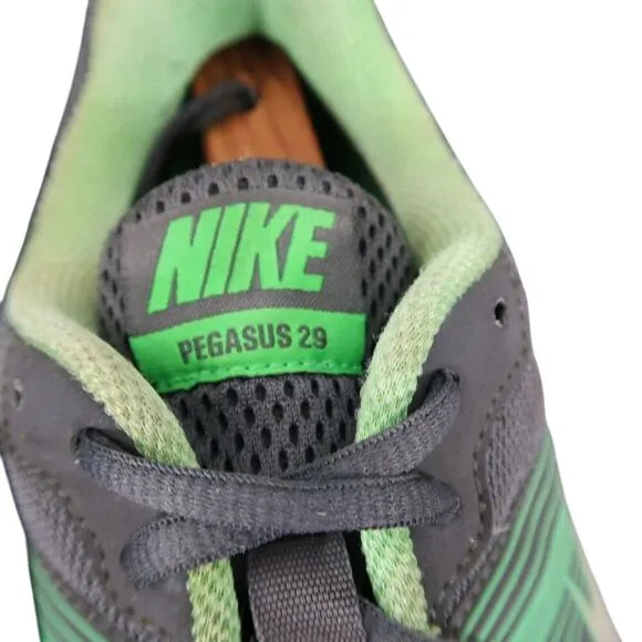 Nike Shoes Mens 12.5 Athletic Trainers Pegasus 29 Running Comfort Gym Grey Green