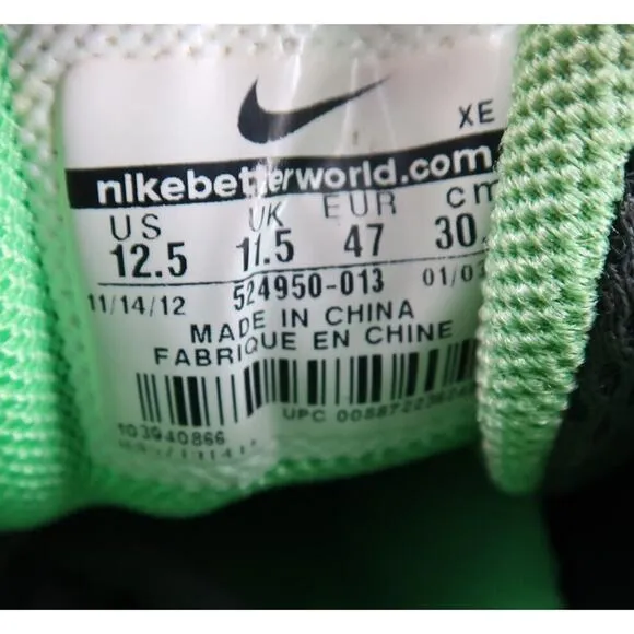 Nike Shoes Mens 12.5 Athletic Trainers Pegasus 29 Running Comfort Gym Grey Green