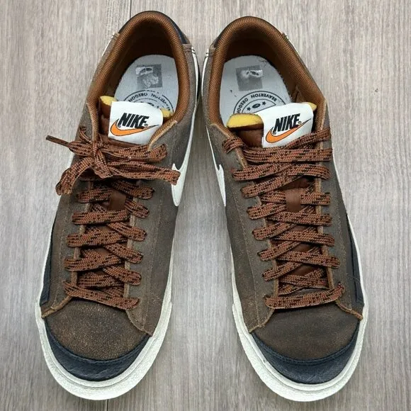 Nike Shoes Mens Size 6 Blazer Low '77 PRM Retro Sneakers Suede Brown DX4433-200