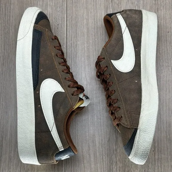 Nike Shoes Mens Size 6 Blazer Low '77 PRM Retro Sneakers Suede Brown DX4433-200