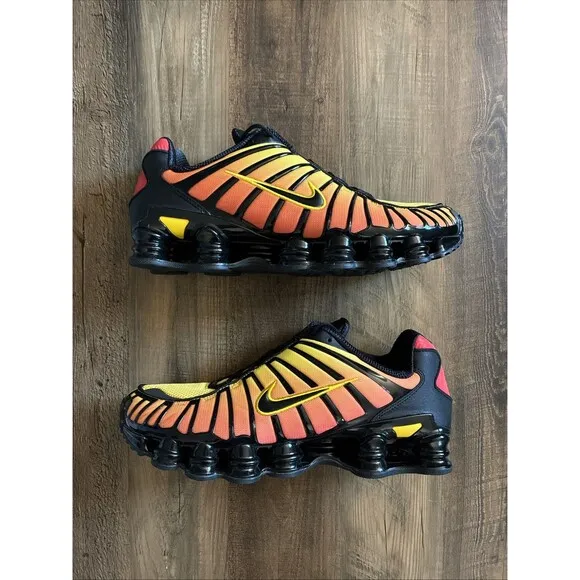 Nike Shox TL Sunrise Orange Gradient Shoes Men Size 13 AV3595-004 New