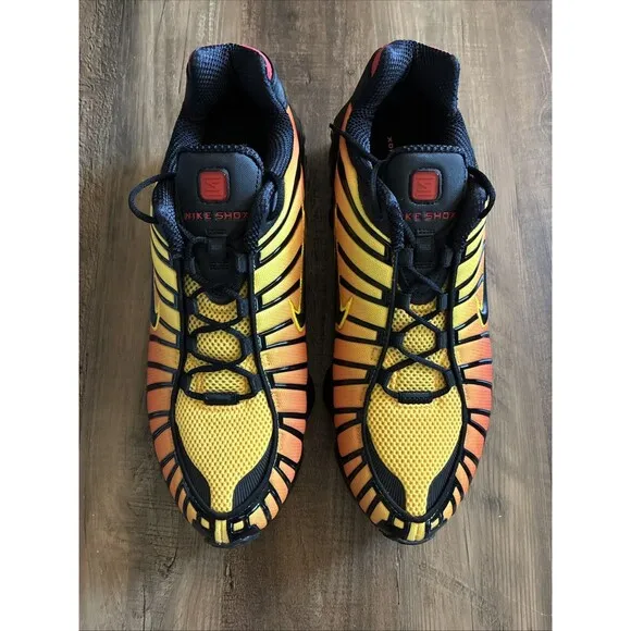 Nike Shox TL Sunrise Orange Gradient Shoes Men Size 13 AV3595-004 New