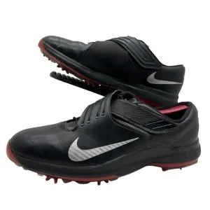 Nike TW Tiger Woods Mens 11 Golf Shoes Sneaker Soft Spike 880955-001 Black/Red