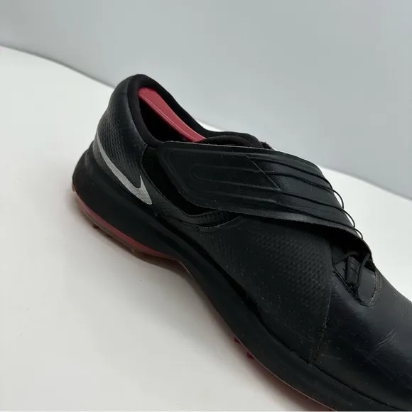 Nike TW Tiger Woods Mens 11 Golf Shoes Sneaker Soft Spike 880955-001 Black/Red