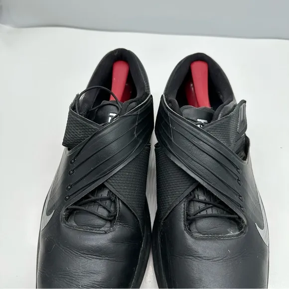 Nike TW Tiger Woods Mens 11 Golf Shoes Sneaker Soft Spike 880955-001 Black/Red