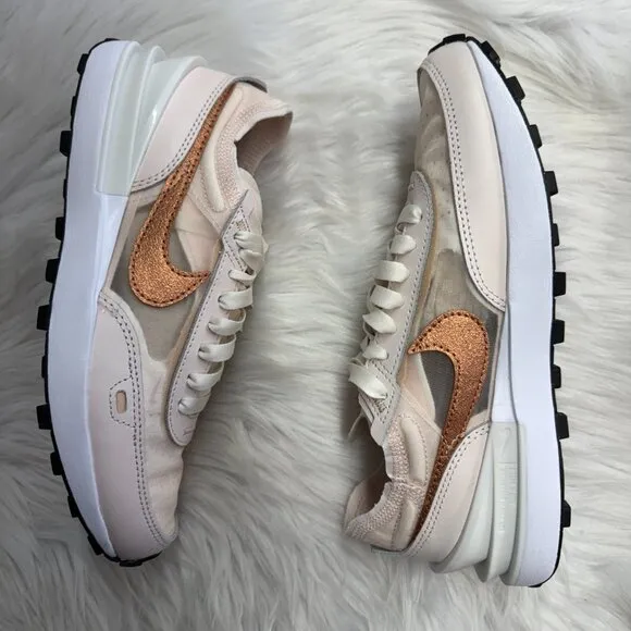Nike Waffle One Soft Pink Copper Womens Shoes FB1298-600 NEW Multi Sz