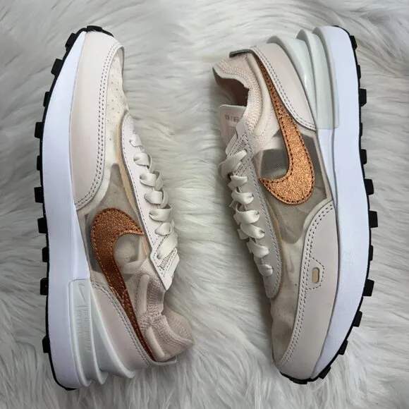 Nike Waffle One Soft Pink Copper Womens Shoes FB1298-600 NEW Multi Sz