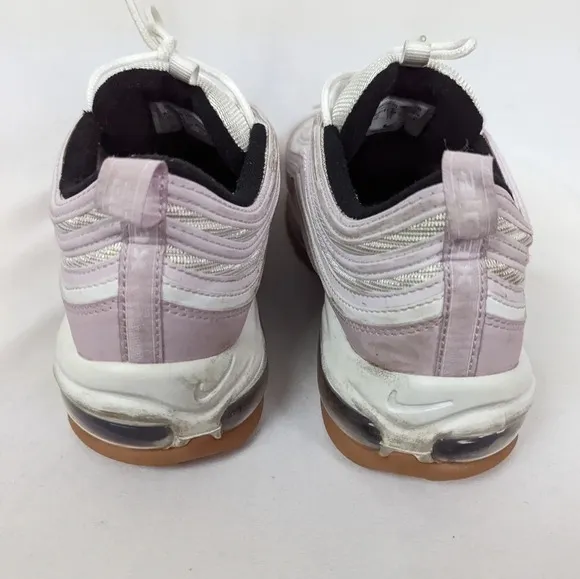 NIKE Women 12 Air Max 97 Ultra '17 LX Lavender Swoop LOGO Lace Up Sneakers Shoes