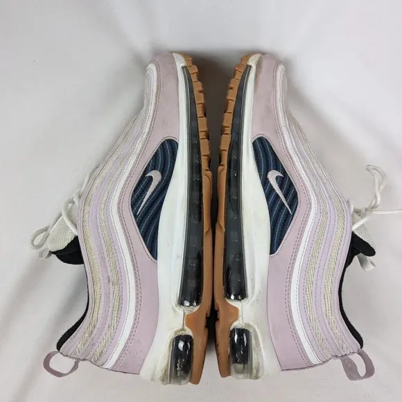 NIKE Women 12 Air Max 97 Ultra '17 LX Lavender Swoop LOGO Lace Up Sneakers Shoes